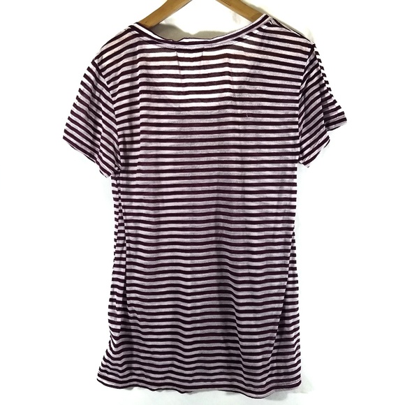 Treasure & Bond Purple Striped Tshirt - Picture 2 of 5